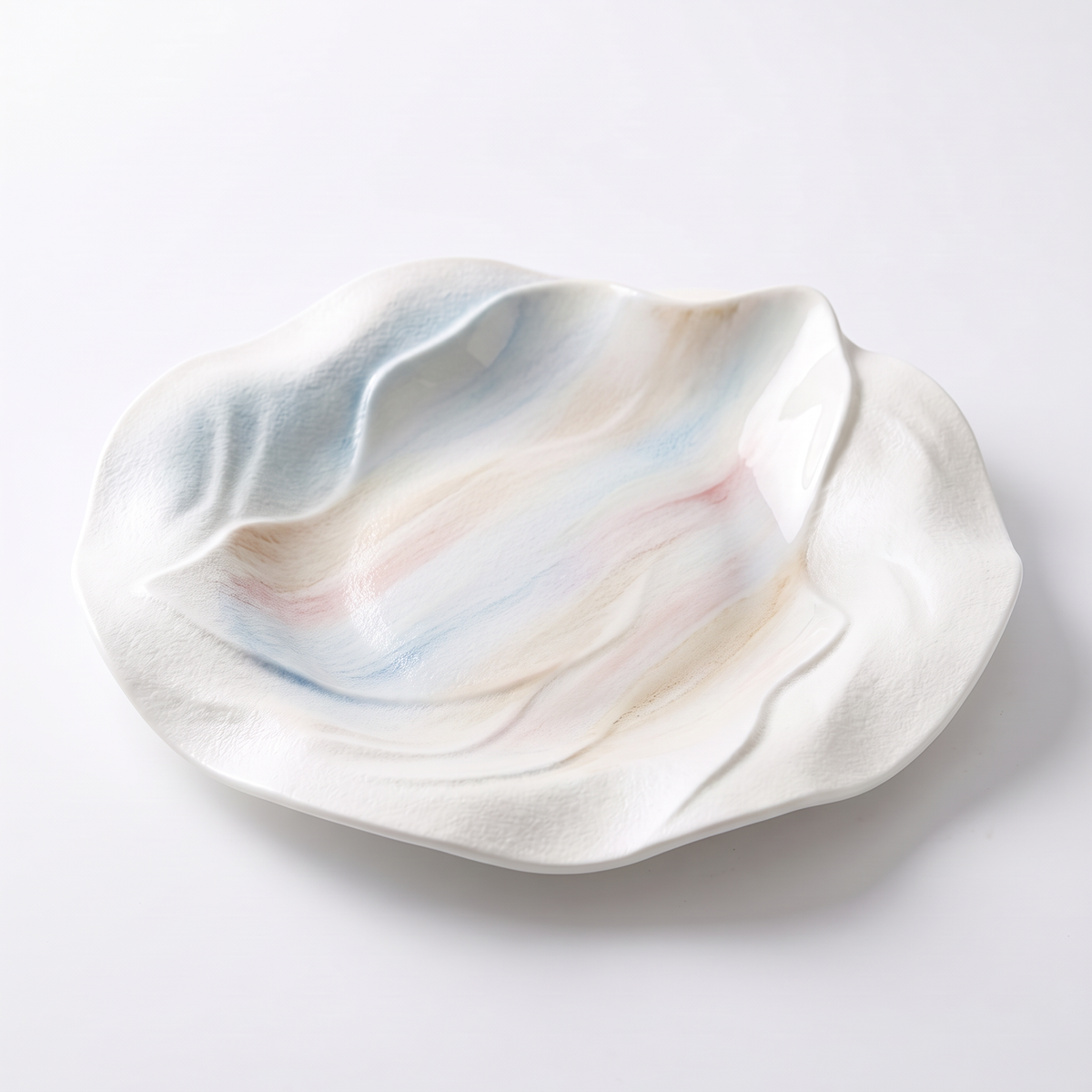 Nature's Wave Ceramic Plate