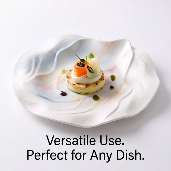 Nature's Wave Ceramic Plate