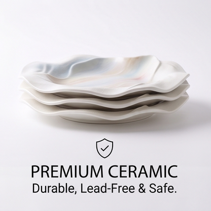Nature's Wave Ceramic Plate