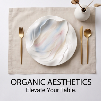 Nature's Wave Ceramic Plate